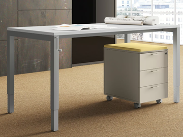 UP - Height-adjustable sectional rectangular office desk by Las Mobili - view 2